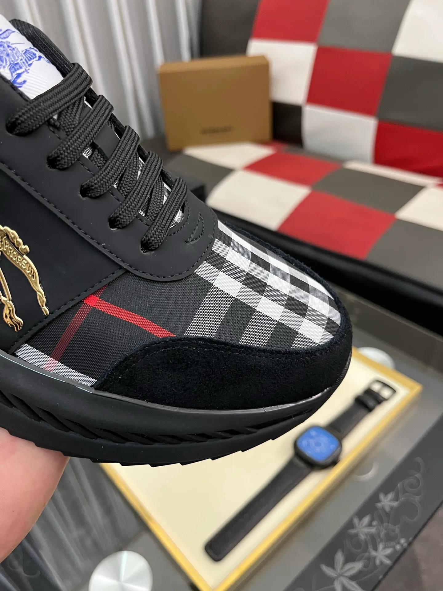 Men's shoes 💰458⌚️⌚️BURBERRY Regular size: 38-44 (casual shoes) Product materials: Selected cowhide upper, soft sheepskin lining; original outsole. 3️⃣ colors available